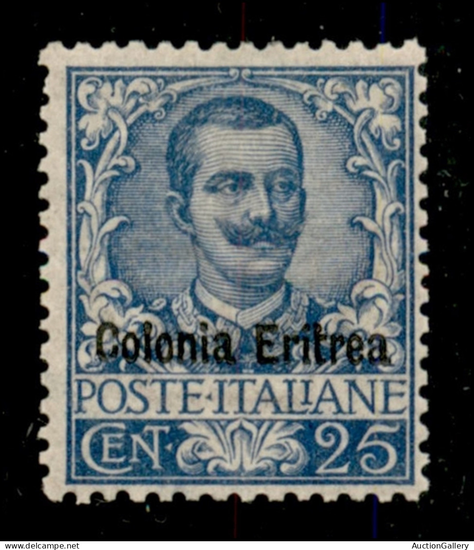 Colonie - Eritrea - 1903 - 25 Cent Floreale (24) - Gomma Integra - Molto Ben Centrato - Cert. AG - Andere & Zonder Classificatie