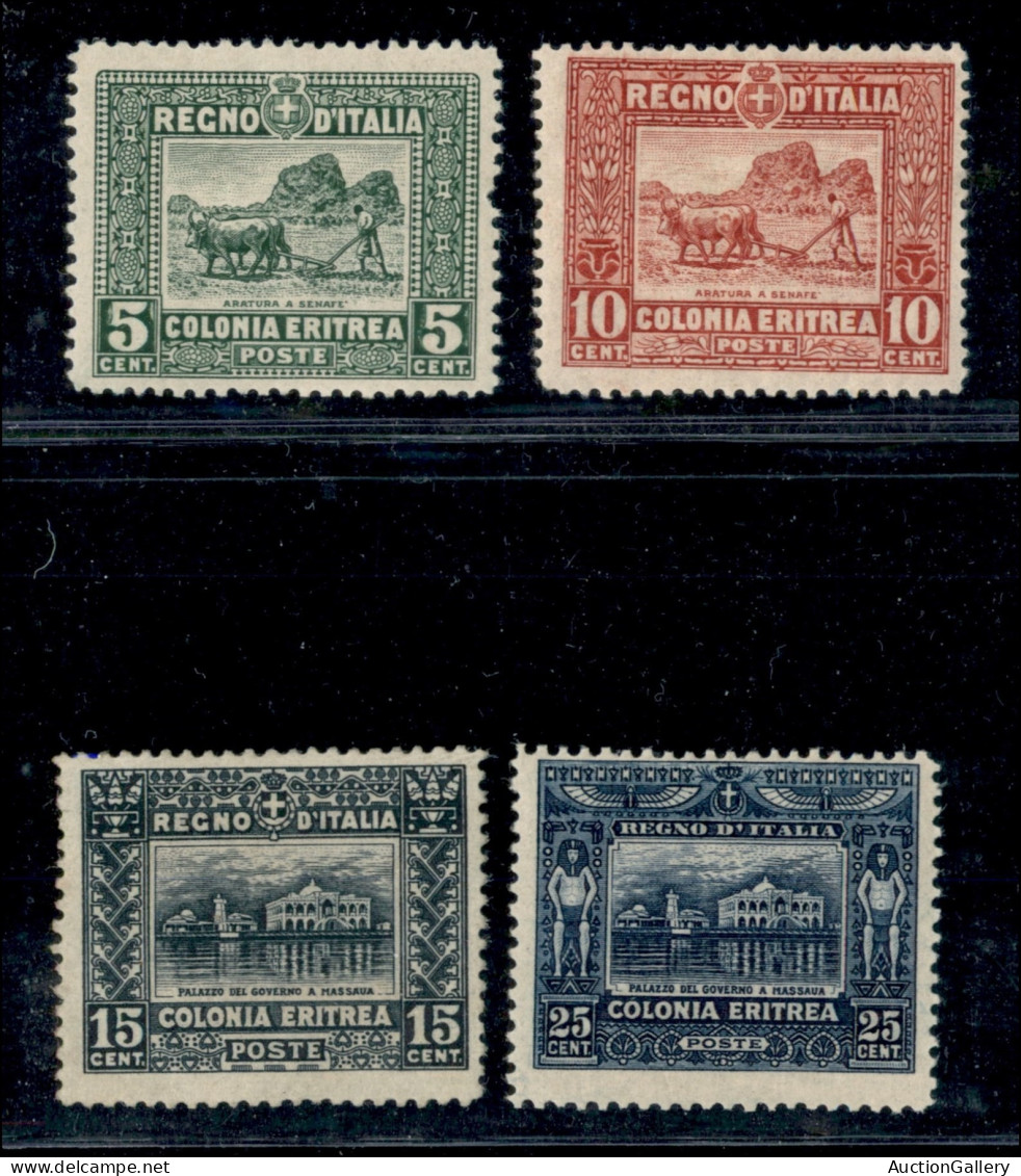 Colonie - Eritrea - 1910/1914 - Soggetti Africani (34/37) - Serie Completa - Gomma Originale (850) - Altri & Non Classificati