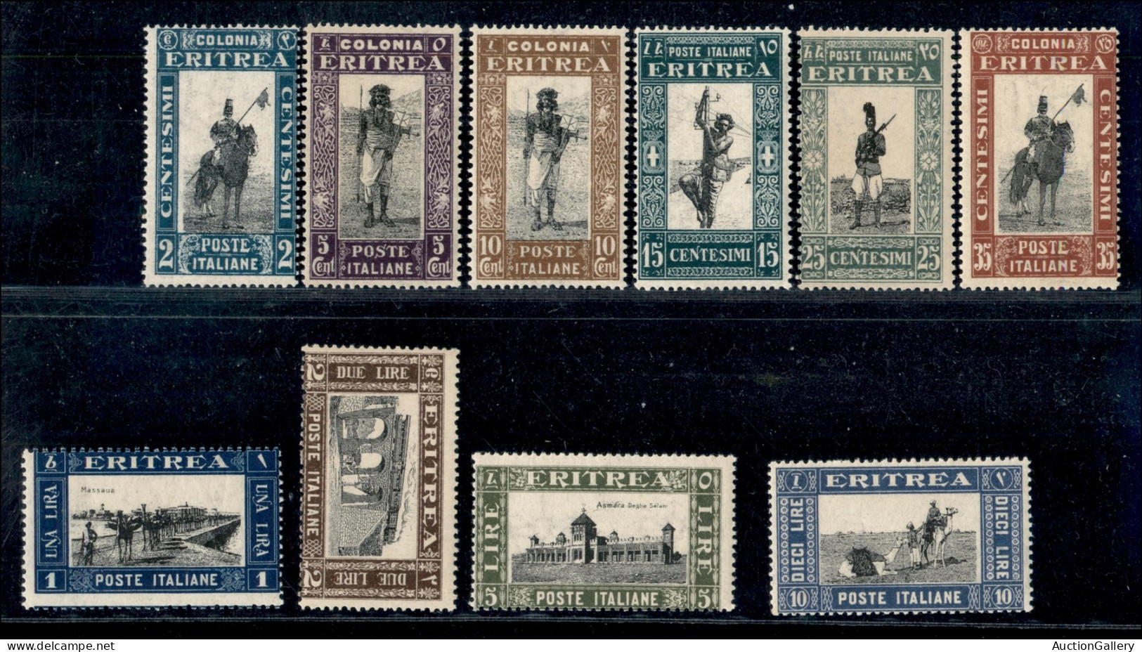 Colonie - Eritrea - 1930 - Soggetti (155/164) - Serie Completa - 10 Valori - Gomma Integra (600) - Otros & Sin Clasificación