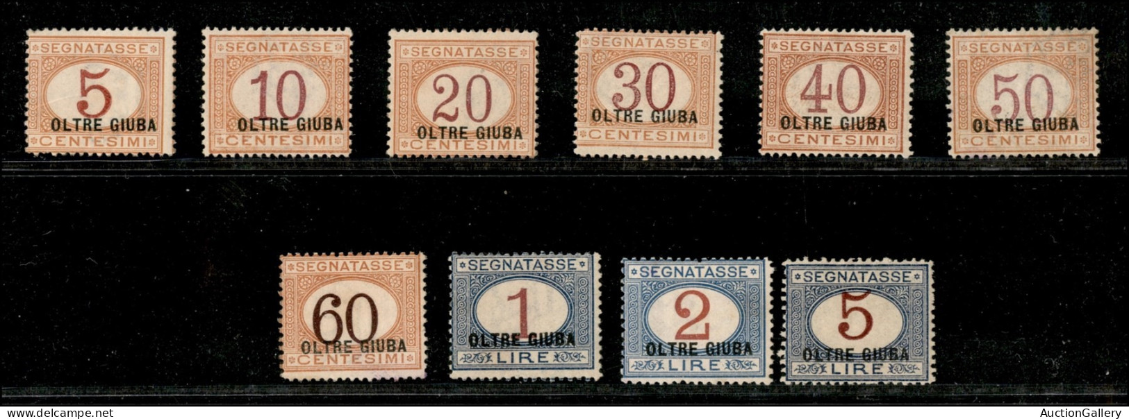 Colonie - Oltre Giuba - 1925 - Segnatasse (1/10) - Serie Completa - Gomma Originale - Autres & Non Classés
