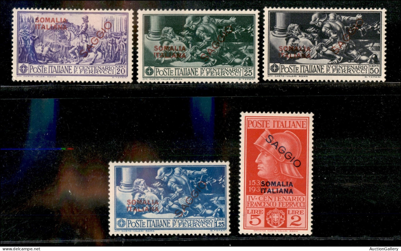 Colonie - Somalia - 1930 - Saggi - Ferrucci (133/137) - Serie Completa - Gomma Integra (800) - Altri & Non Classificati