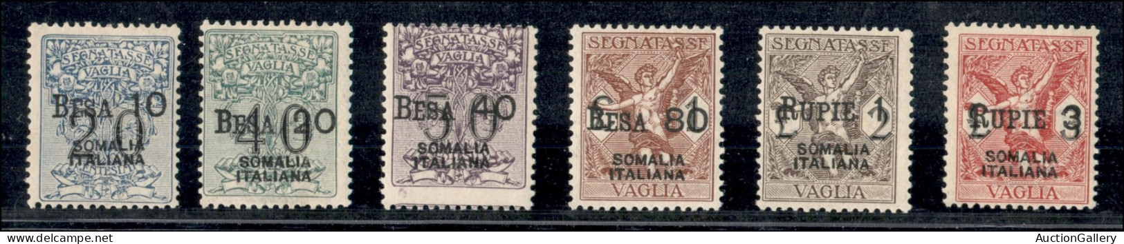 Colonie - Somalia - 1924 - Soprastampati (1/6) - Serie Completa - 6 Valori - Gomma Integra (1.100) - Sonstige & Ohne Zuordnung
