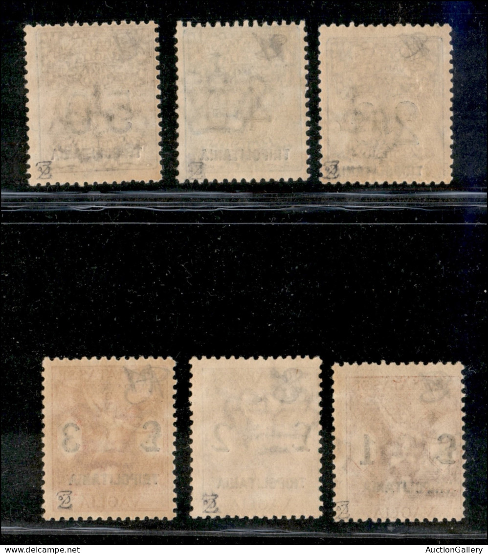 Colonie - Tripolitania - 1924 - Segnatasse Vaglia (1/6) - Serie Completa - Gomma Integra - Cert. AG (6.000) - Other & Unclassified