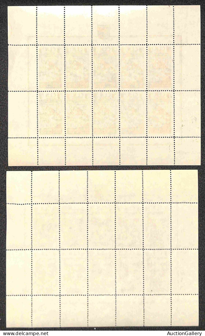 C.L.N. - Aosta - 1944 - Minifogli (9/16) - Serie Completa - Gomma Integra - Andere & Zonder Classificatie