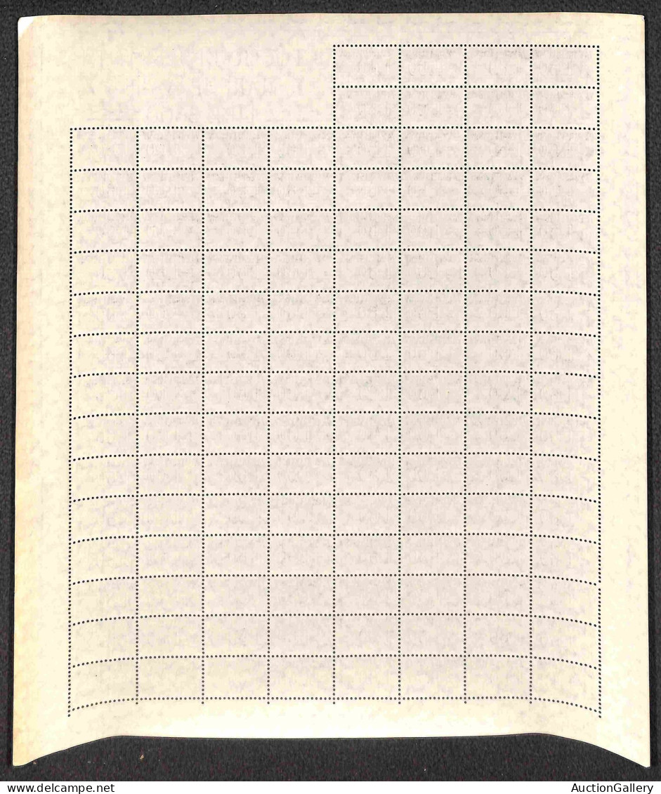 Repubblica - 1956/1966 - 60 Lire + 70 Lire (7/8) - Due Interi Fogli Di 60 - Gomma Integra - Altri & Non Classificati