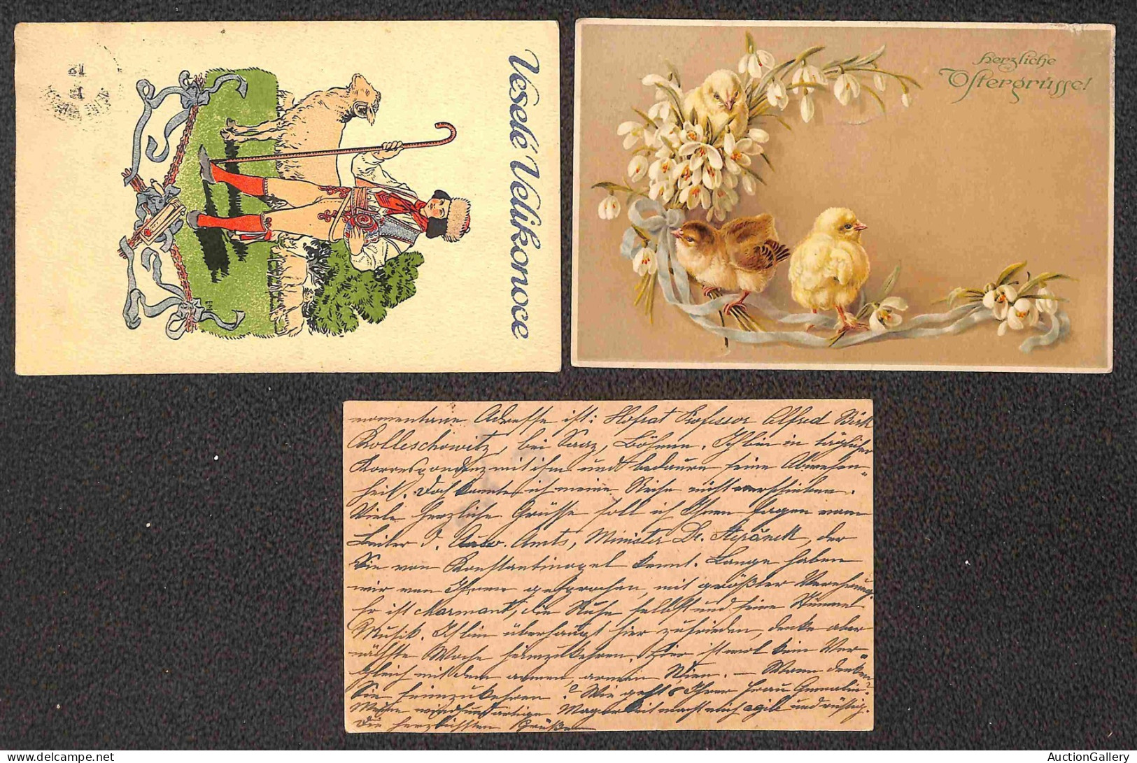 Europa - Cecoslovacchia - Una Cartolina Postale Da 10 Heller + Due Cartoline Col 10 Heller (3) - Other & Unclassified