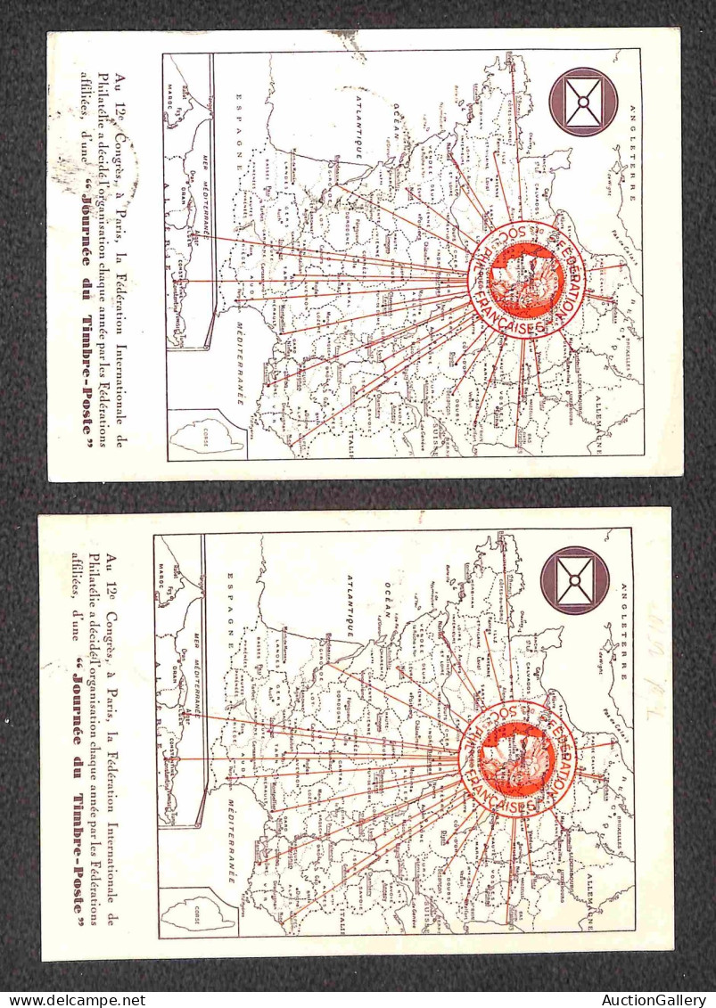 Europa - Francia - 1938 - Una Busta + Sette Cartoline + Un Foglietto - Affrancature Del Periodo + Annulli Speciali - Other & Unclassified