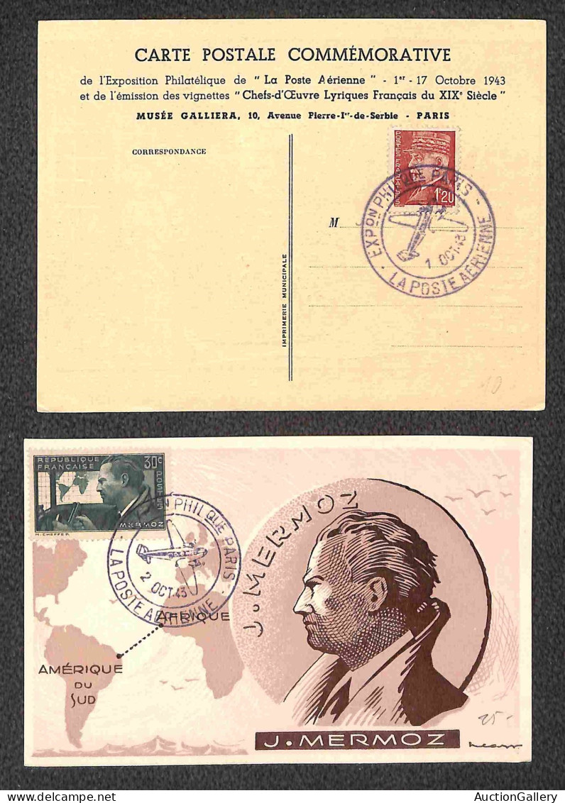 Europa - Francia - 1943 - Quattro Buste + 1 Frammento + Cinque Cartoline - Affrancature Del Periodo - Anche Annulli Spec - Altri & Non Classificati