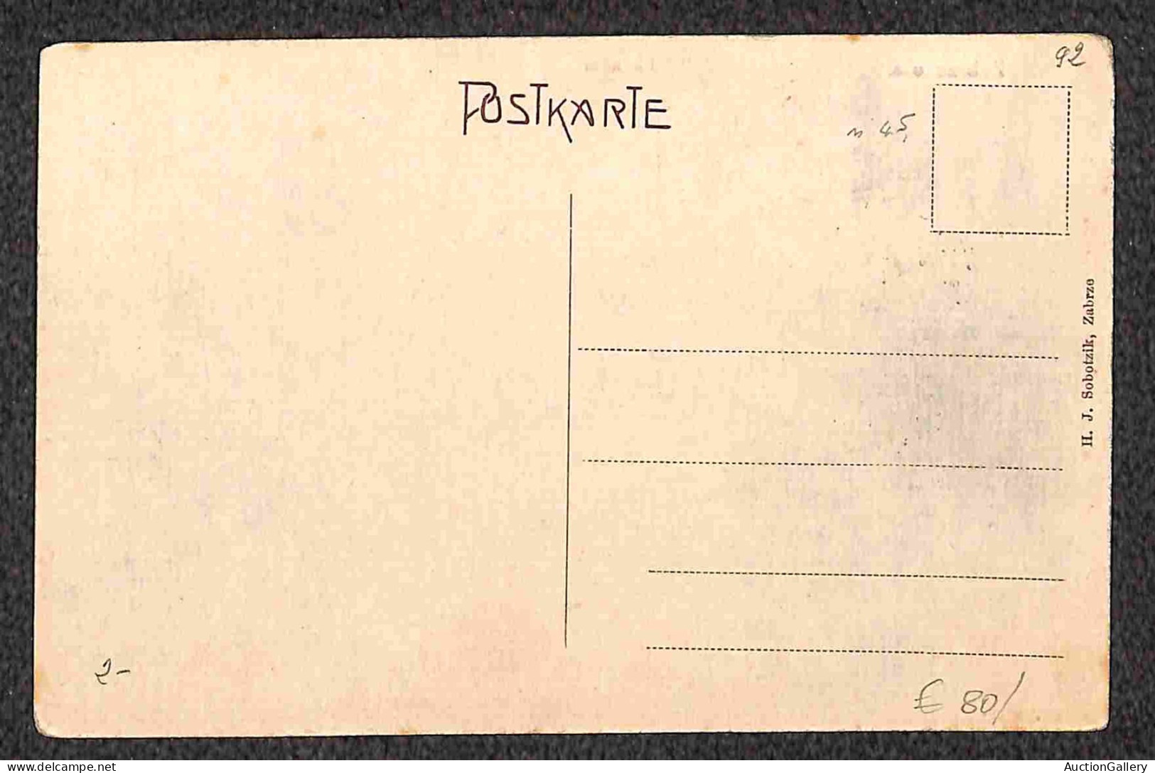 Europa - Germania - Alta Slesia - 1921/1922 - Tre Cartoline Con Affrancatura Al Recto (15 - 17 - 18) Usata A Hindemburg  - Other & Unclassified