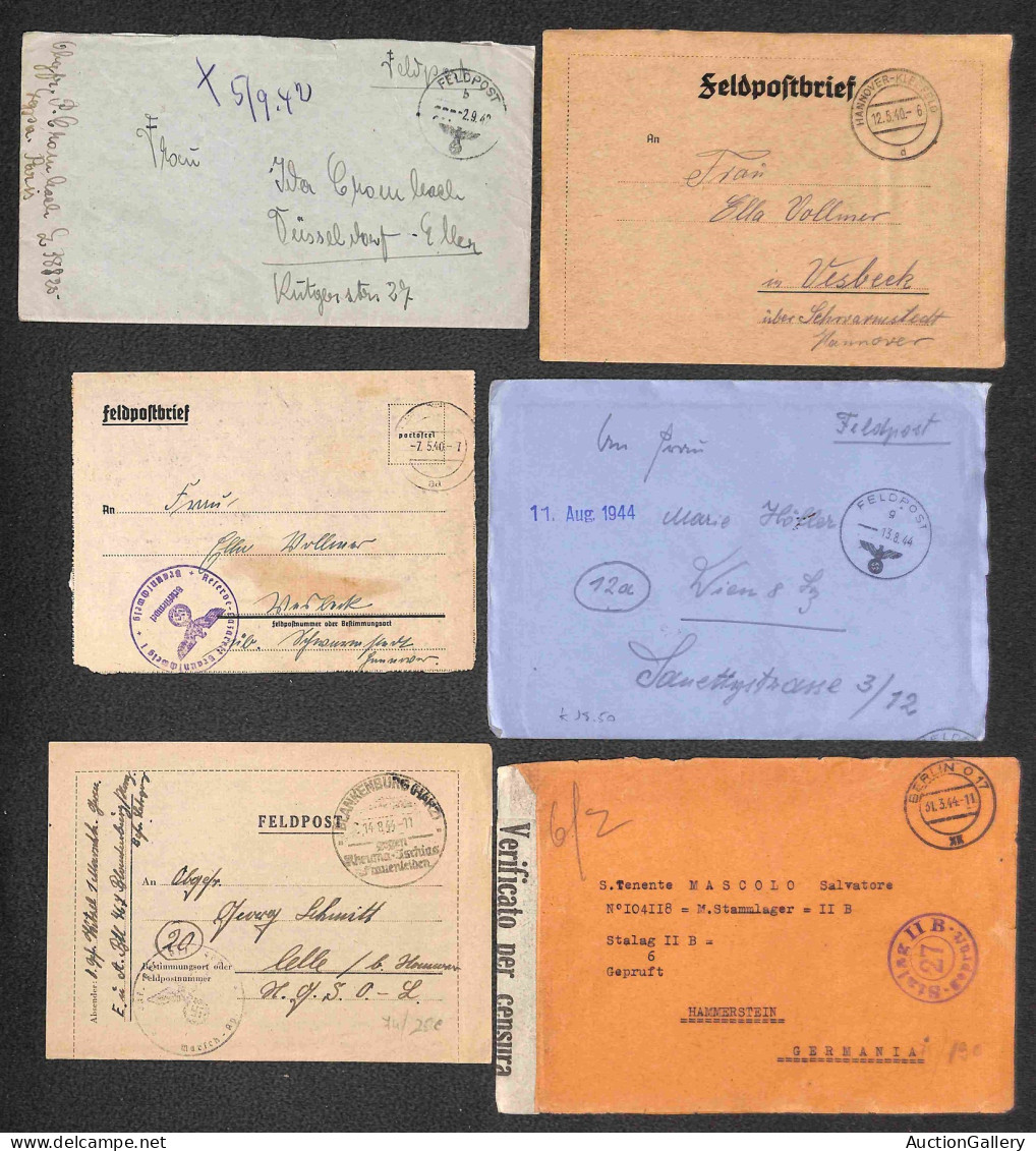 Europa - Germania - Feldpost - 1940/1944 - Trentotto Buste In Franchigia Del Periodo - Andere & Zonder Classificatie