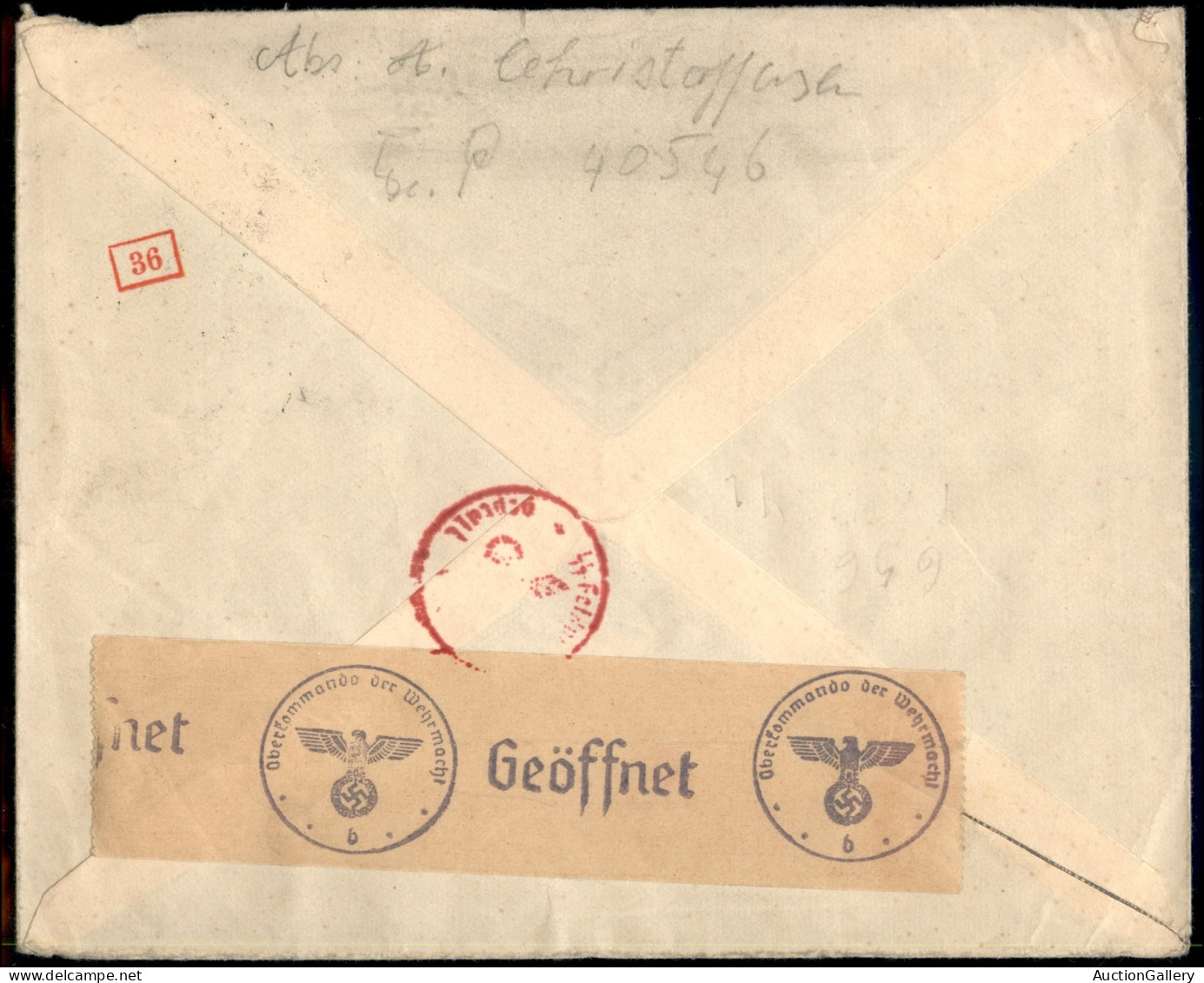 Europa - Germania - Feldpost B (40546) 24.11.42 - Campagna Di Russia - SS Danesi - Aerogramma Per La Danimarca - Other & Unclassified