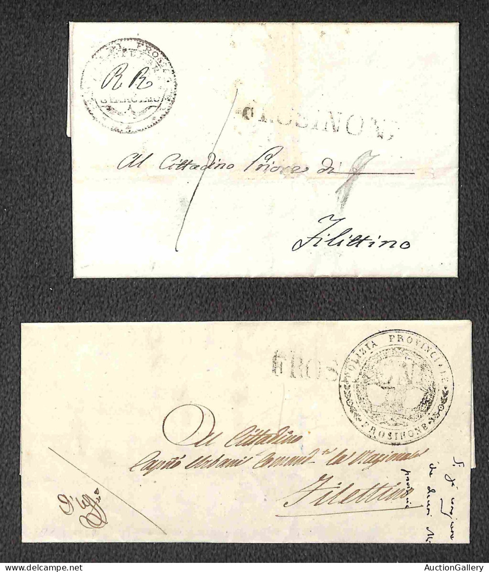 Prefilateliche - Repubblica Romana - Piccolo insieme di 9 lettere dal febbraio a luglio 1849 - interessante insieme