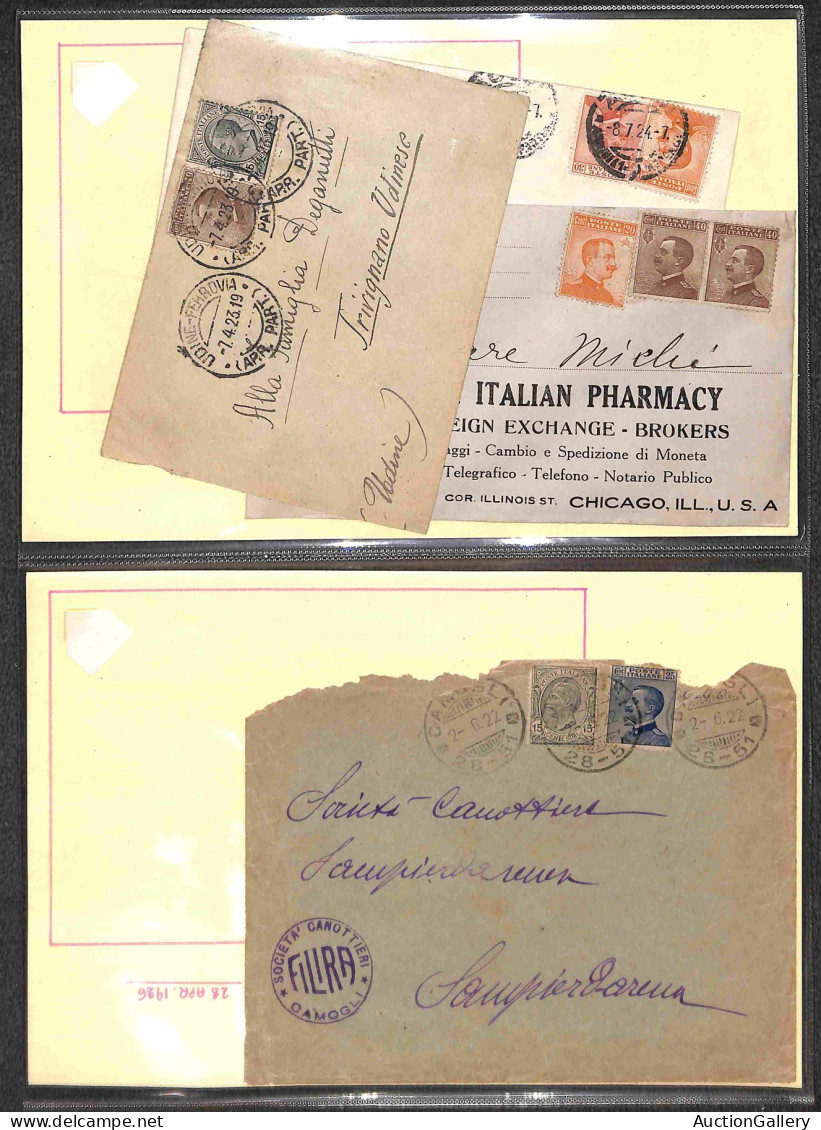 Lotti&Collezioni - REGNO - 1920/1927 - Interessante Insieme Di 90 Buste E Lettere Con Affrancature Del Periodo In Una Ca - Otros & Sin Clasificación