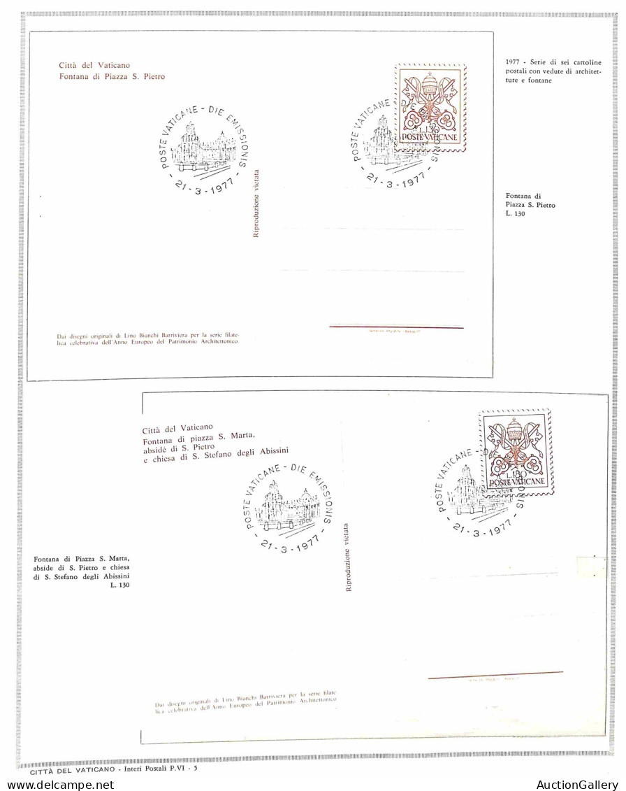 Lotti&Collezioni - VATICANO - 1977/2006 - Collezione Di Interi Postali Di Cui 107 Cartoline E 33 Aerogrammi Del Periodo  - Sonstige & Ohne Zuordnung