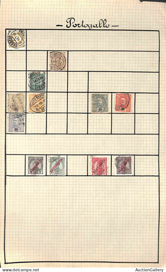 Lotti&Collezioni - PAESI EUROPEI - 1890/1940 circa - Insieme di valori nuovi e usati di diversi paesi europei montati su