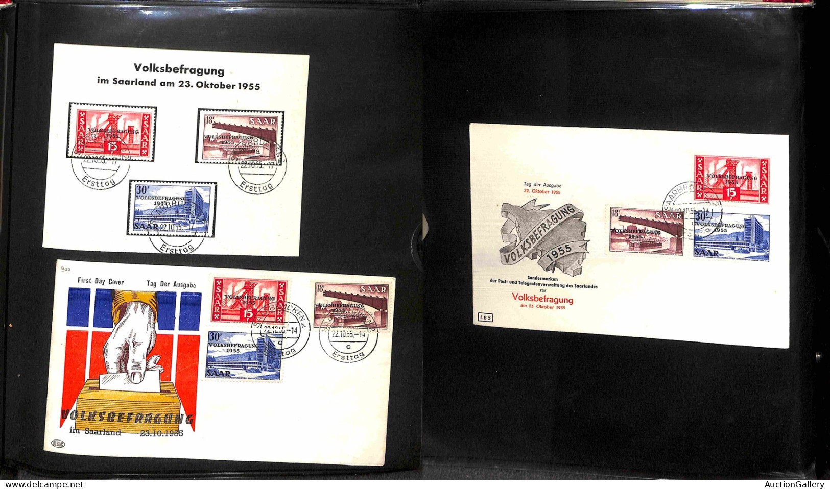 Lotti&Collezioni - PAESI EUROPEI - 1941/1974 - Collezione di oltre 250 FDC a tema Europa del periodo montati in 5 elegan