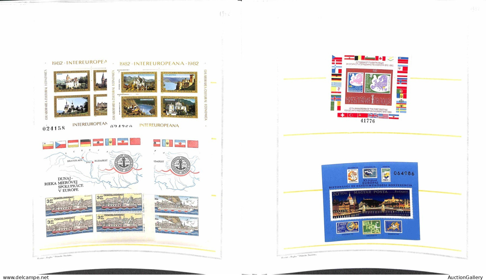 Lotti&Collezioni - PAESI EUROPEI - 1956/1991 - Collezione di serie complete foglietti minifogli e cartoline postali emes