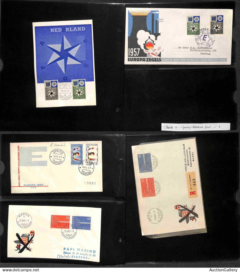 Lotti&Collezioni - EUROPA CEPT - 1956/1985 - Giro Completo Delle Emissioni In Buste FDC Dei Vari Paesi Europei Montato I - Andere & Zonder Classificatie