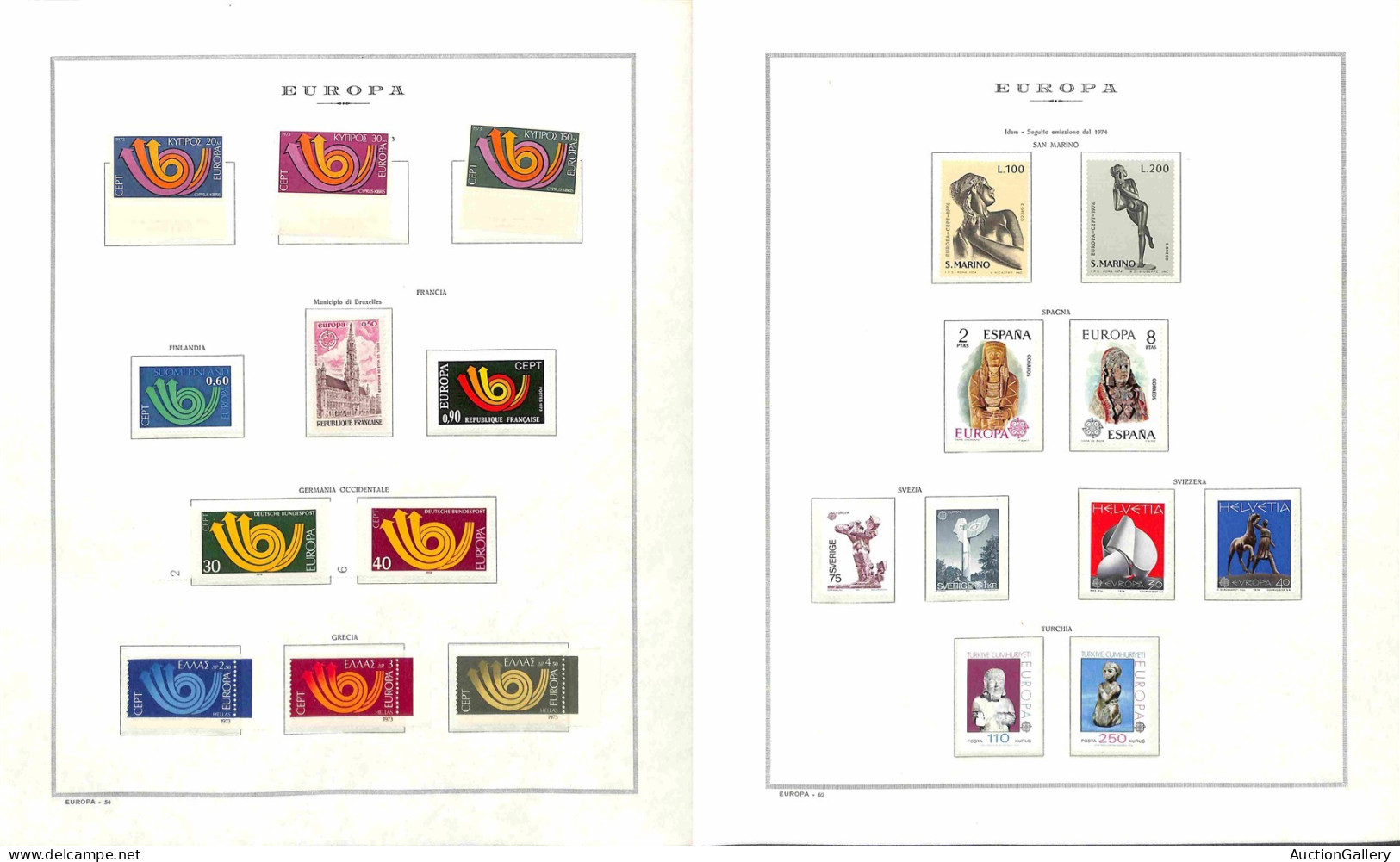 Lotti&Collezioni - EUROPA CEPT - 1973/1991 - Collezione Di Serie Complete Valori Foglietti E Minifogli Emessi Nel Period - Other & Unclassified
