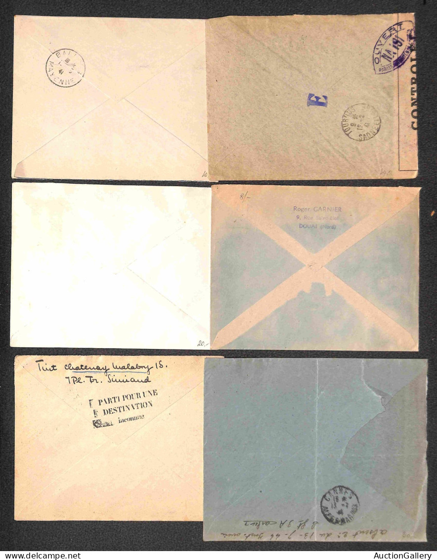 Lotti&Collezioni - FRANCIA - 1940/1948 - Quarantuno buste (anche raccomandate) con affrancature del periodo - qualche an