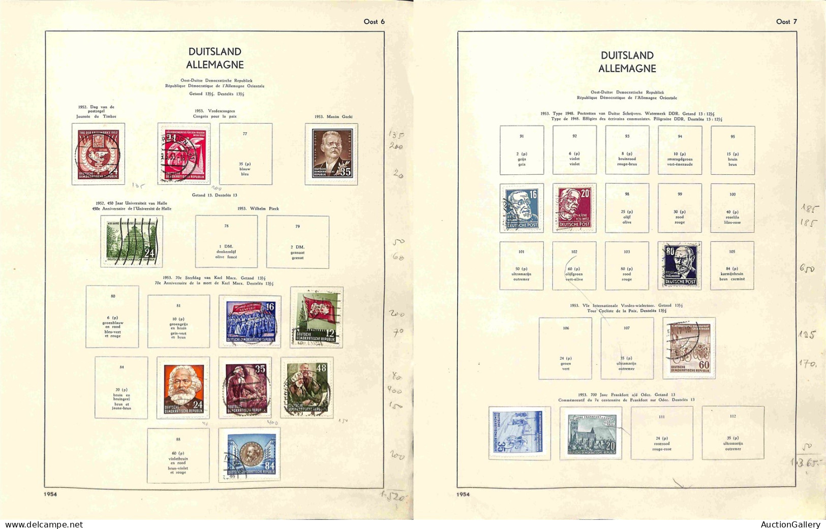 Lotti&Collezioni - GERMANIA - Zona Sovietica + DDR - 1945/1963 - Collezione Di Valori E Serie Complete Del Periodo Monta - Altri & Non Classificati