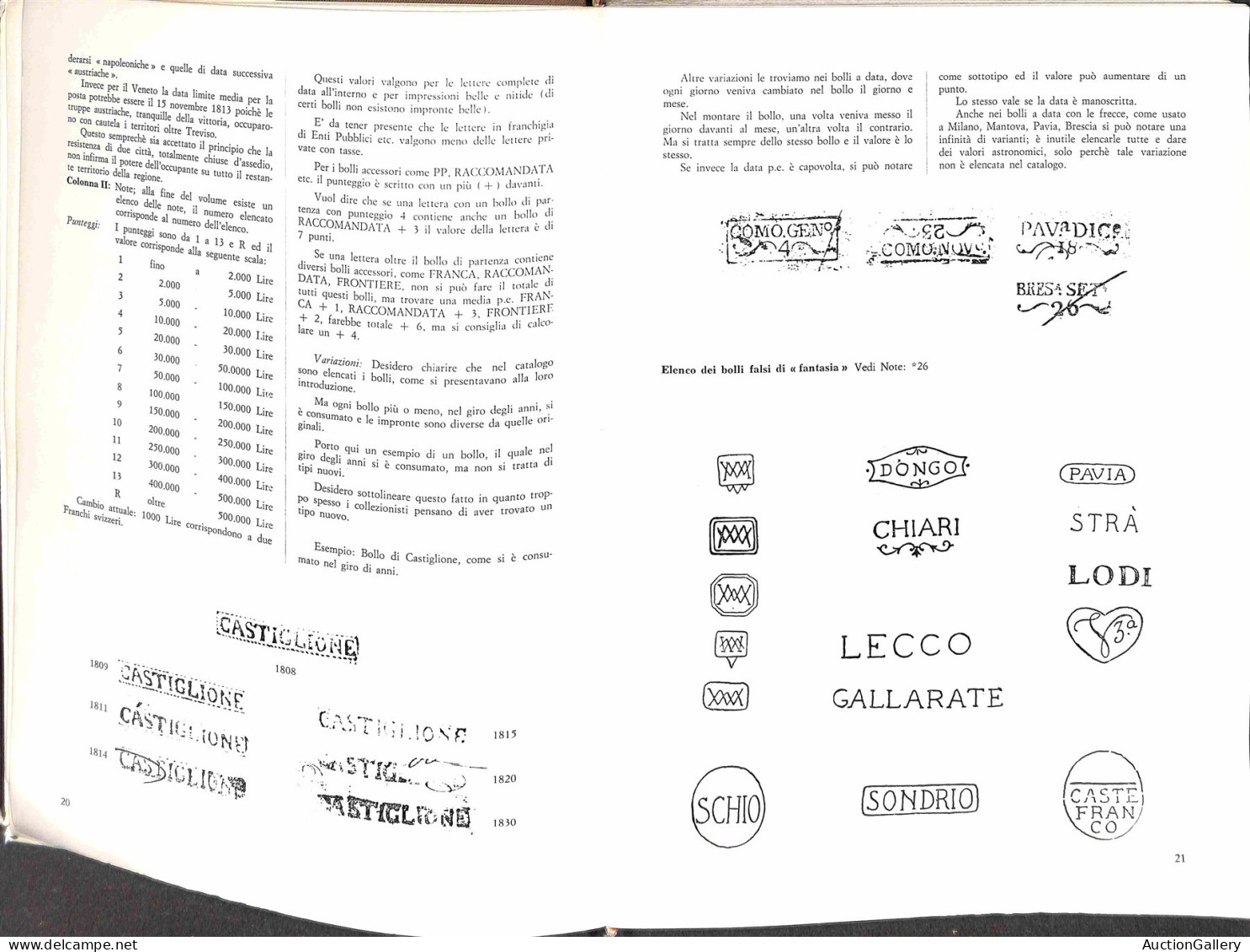 Biblioteca Filatelica - Italia - Catalogo Dei Bolli Postali Del Territorio Lombardo Veneto Dalle Origini All'introduzion - Other & Unclassified