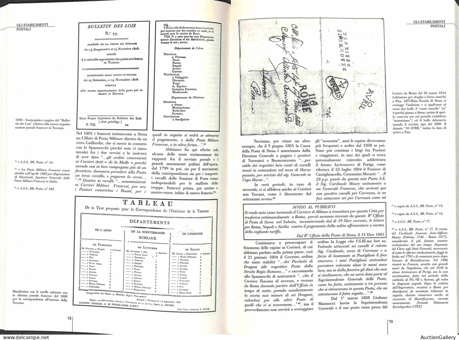 Biblioteca Filatelica - Italia - I Corrieri Del Mangia - La Posta A Siena E Nel Suo Territorio Dai Medici Al XX Secolo - - Other & Unclassified