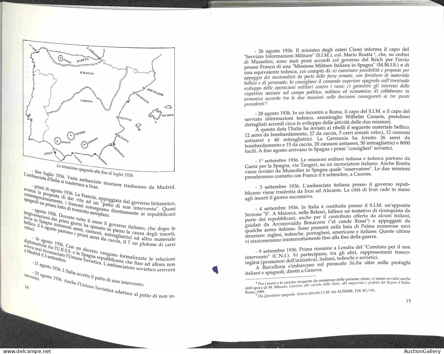 Biblioteca Filatelica - Italia - L'intervento Italiano Nella Guerra Civile Spagnola 1936/1939 - B. Cadioli/A. Cecchi - E - Sonstige & Ohne Zuordnung