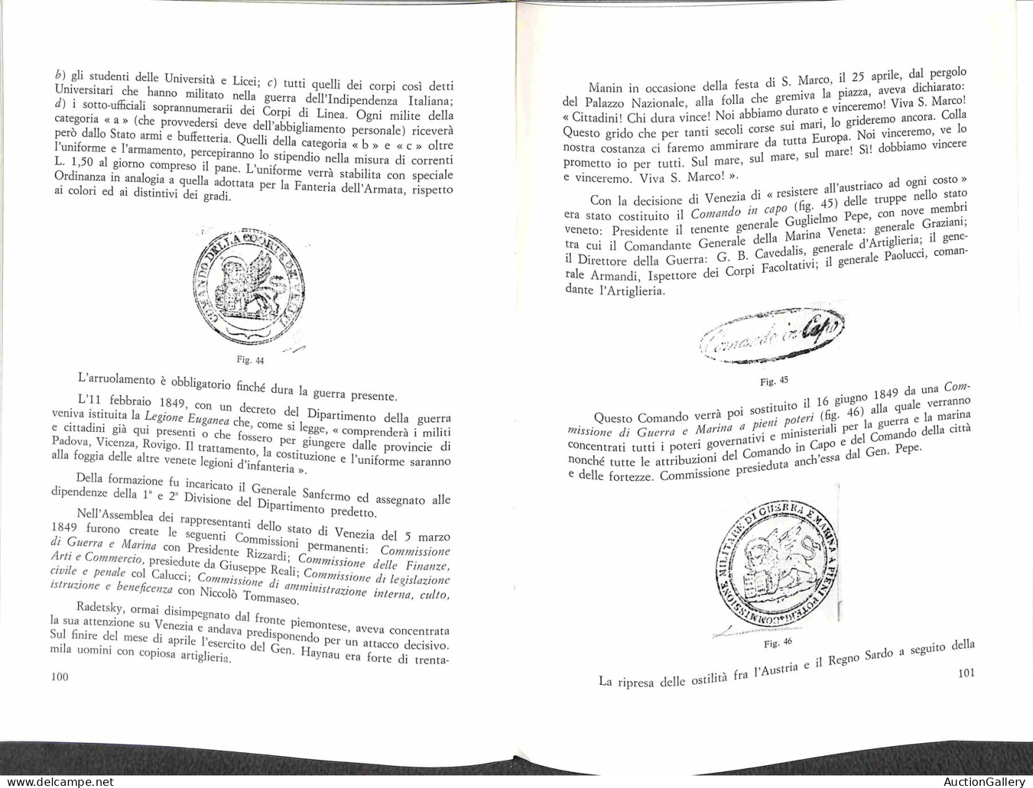 Biblioteca Filatelica - Italia - La Repubblica Veneta 1848/1849 - Catalogo Descrittivo E Valutazione Dei Bolli Di Franch - Sonstige & Ohne Zuordnung