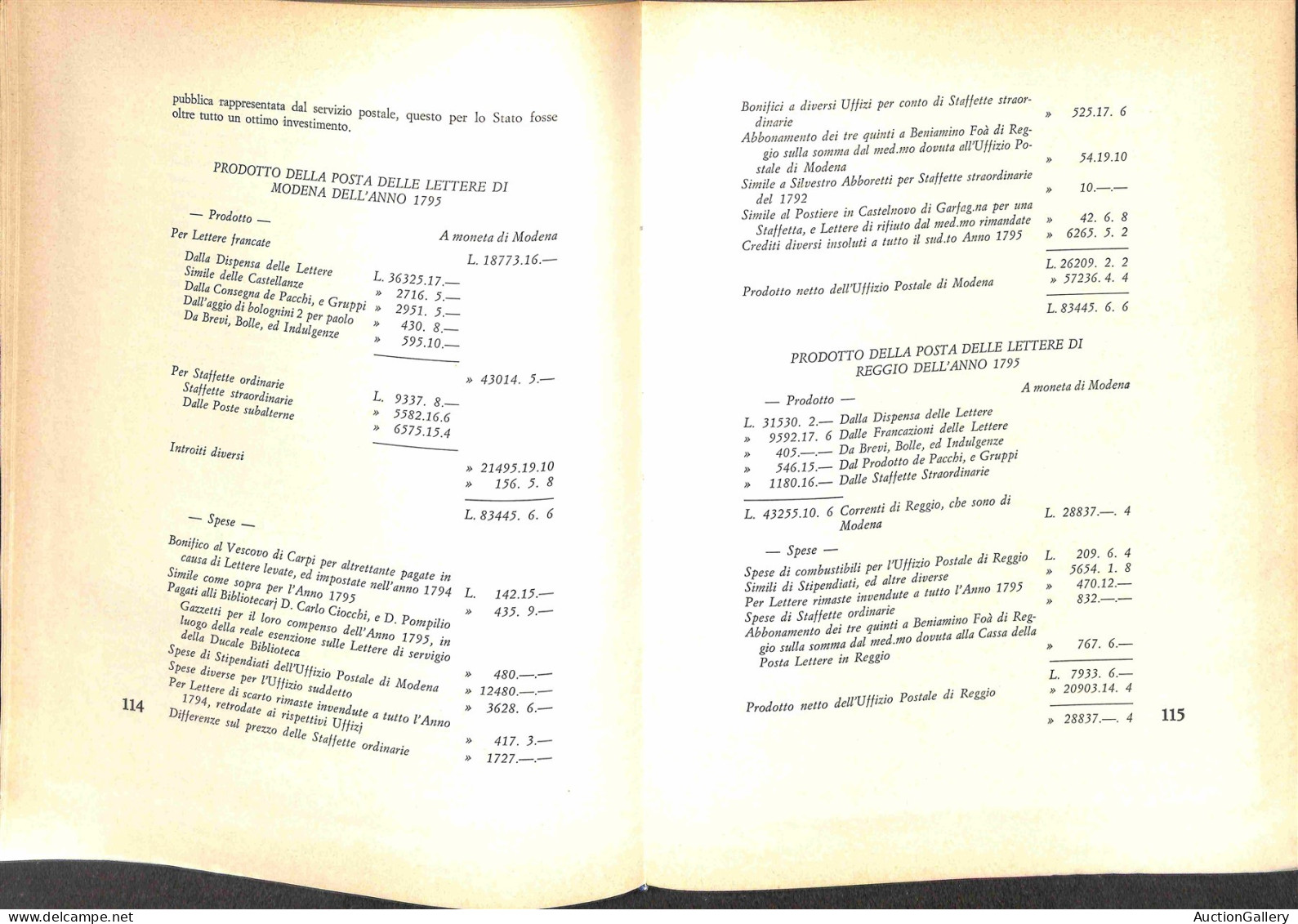 Biblioteca Filatelica - Italia - La Storia Postale Dei Domini Estensi 1598/1859 - V. Mioni - Ed. 1975 - Otros & Sin Clasificación