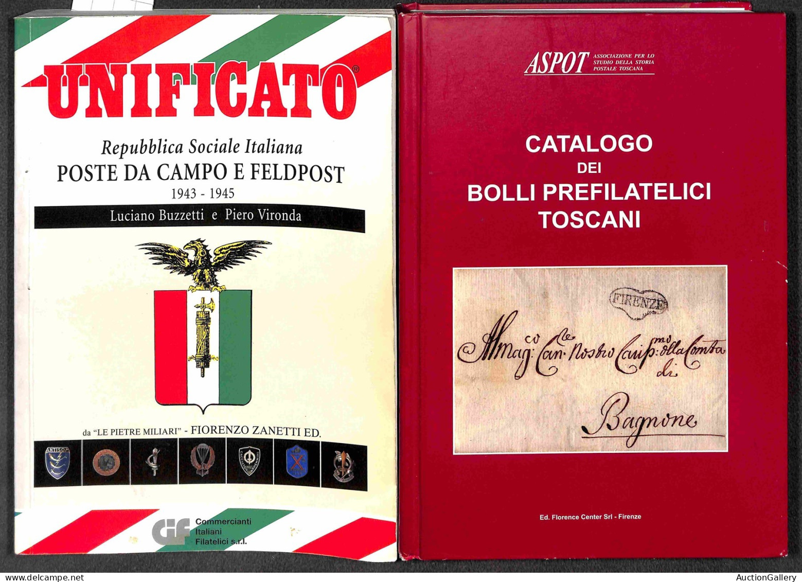 Biblioteca Filatelica - Italia - Raccolta Di Testi (fotocopiati) E Cataloghi Con Diverse Interessanti Presenze Relative  - Sonstige & Ohne Zuordnung