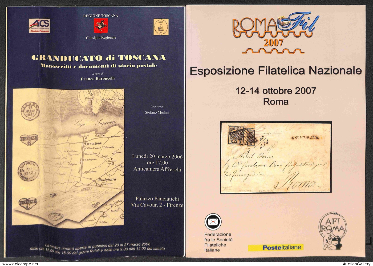 Biblioteca Filatelica - Italia - Raccolta di testi (fotocopiati) e cataloghi con diverse interessanti presenze relative 