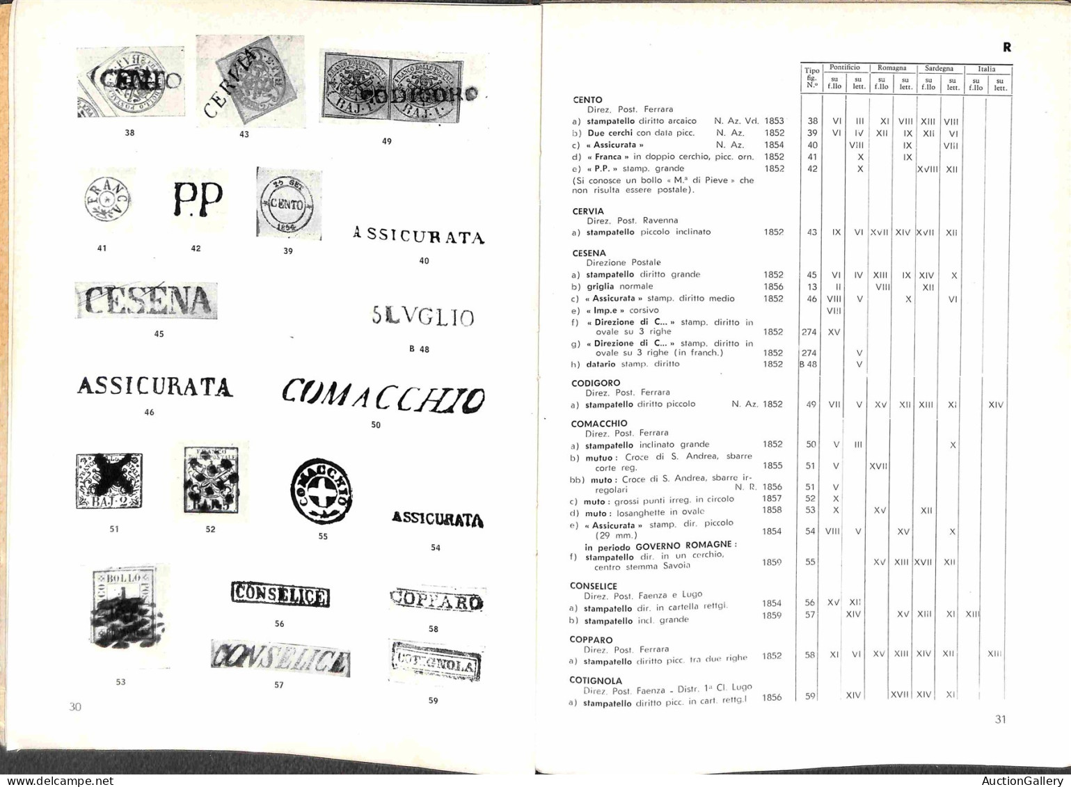 Biblioteca Filatelica - Italia - Stato Pontificio - Bolli E Annullamenti Postali Romagna Sardegna E Italia - A. Burgisse - Andere & Zonder Classificatie