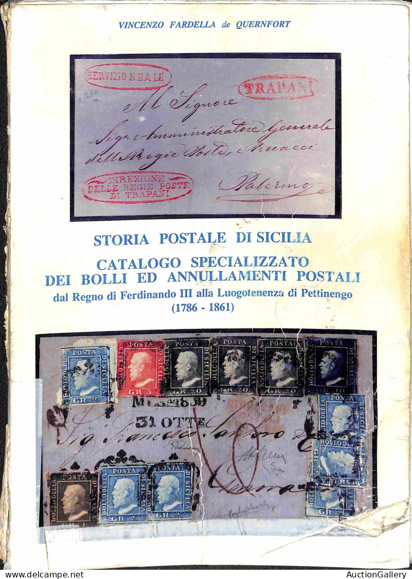 Biblioteca Filatelica - Italia - Storia Postale Di Sicilia - Catalogo Specializzato Dei Bolli Ed A Annullamenti Postali  - Sonstige & Ohne Zuordnung