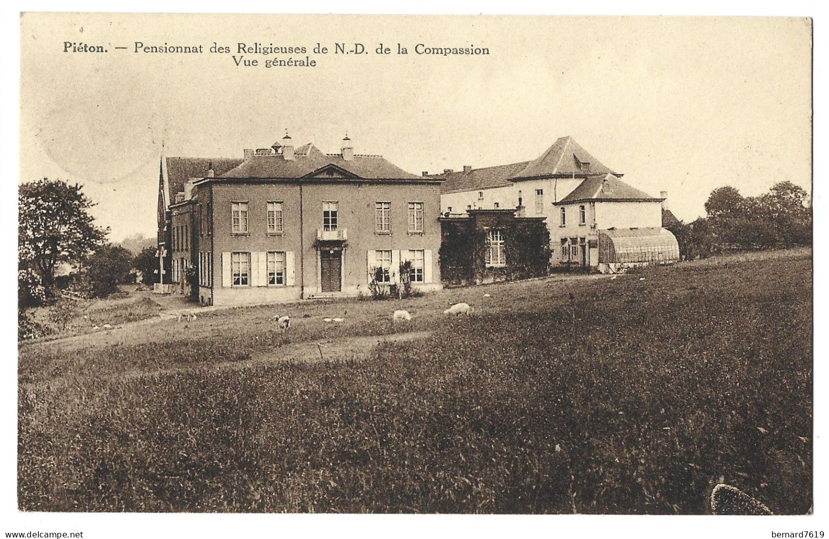 Belgique  - Pieton   - Pensionnat  Des Religieuses De Notre Dame  De La Compassion - Vue Generale - Chateau De La Comman - Chapelle-lez-Herlaimont