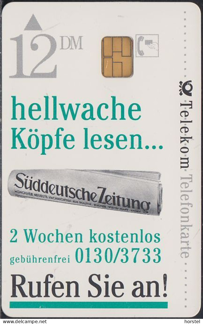 GERMANY S29/94 Süddeutsche  Zeitung - Presse - Hahn - S-Series: Schalterserie Mit Fremdfirmenreklame