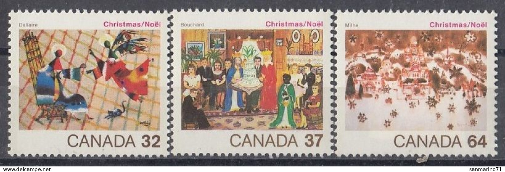 CANADA 939-941,unused,Christmas 1984 - Unused Stamps