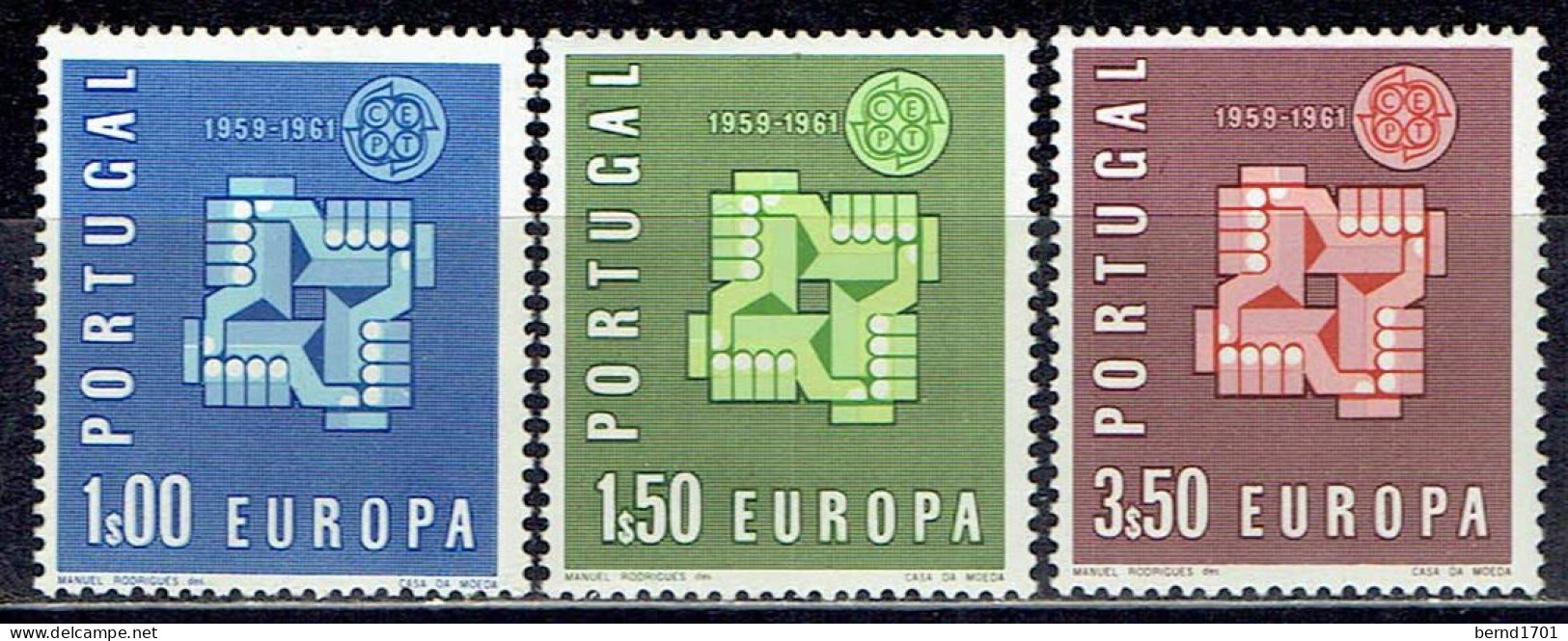 Portugal - Mi-Nr 907/909 Ungebraucht / MNH ** (e788) - 1961