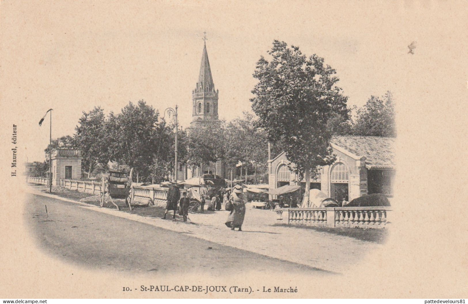 CPA (81) SAINT PAUL CAP DE JOUX Le Marché - Saint Paul Cap De Joux