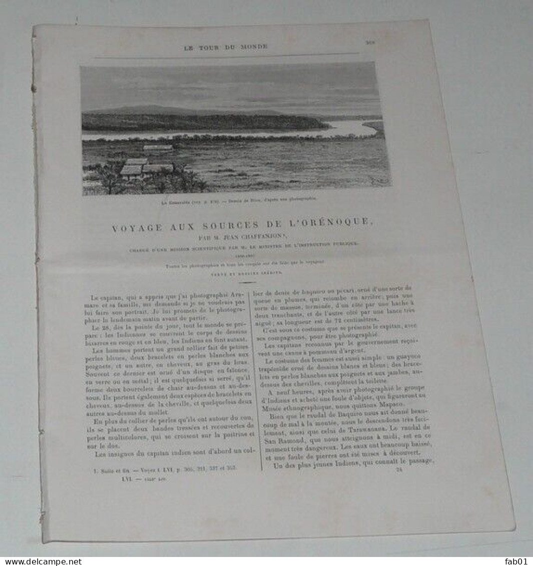 Voyage Aux Sources De L'Orénoque,année 1888,liv 1458.(indiens Maquitares). - 1800 - 1849