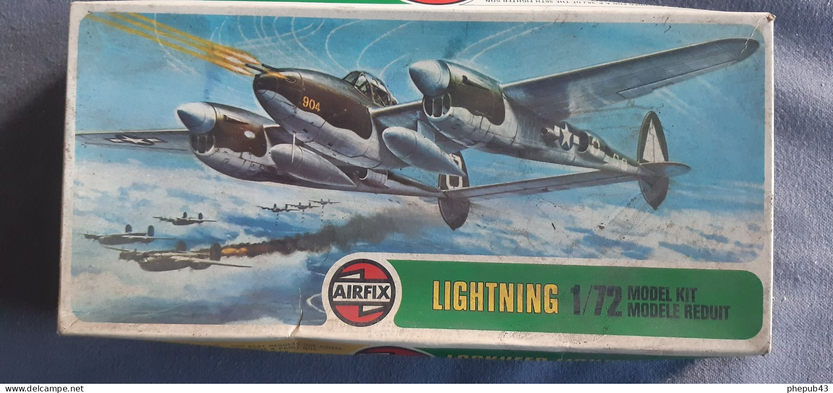 Lockheed Lightning P-38J - 1943 - US Air Force - Model Kit - Airfix (1:72) 02004-8 - Vliegtuigen