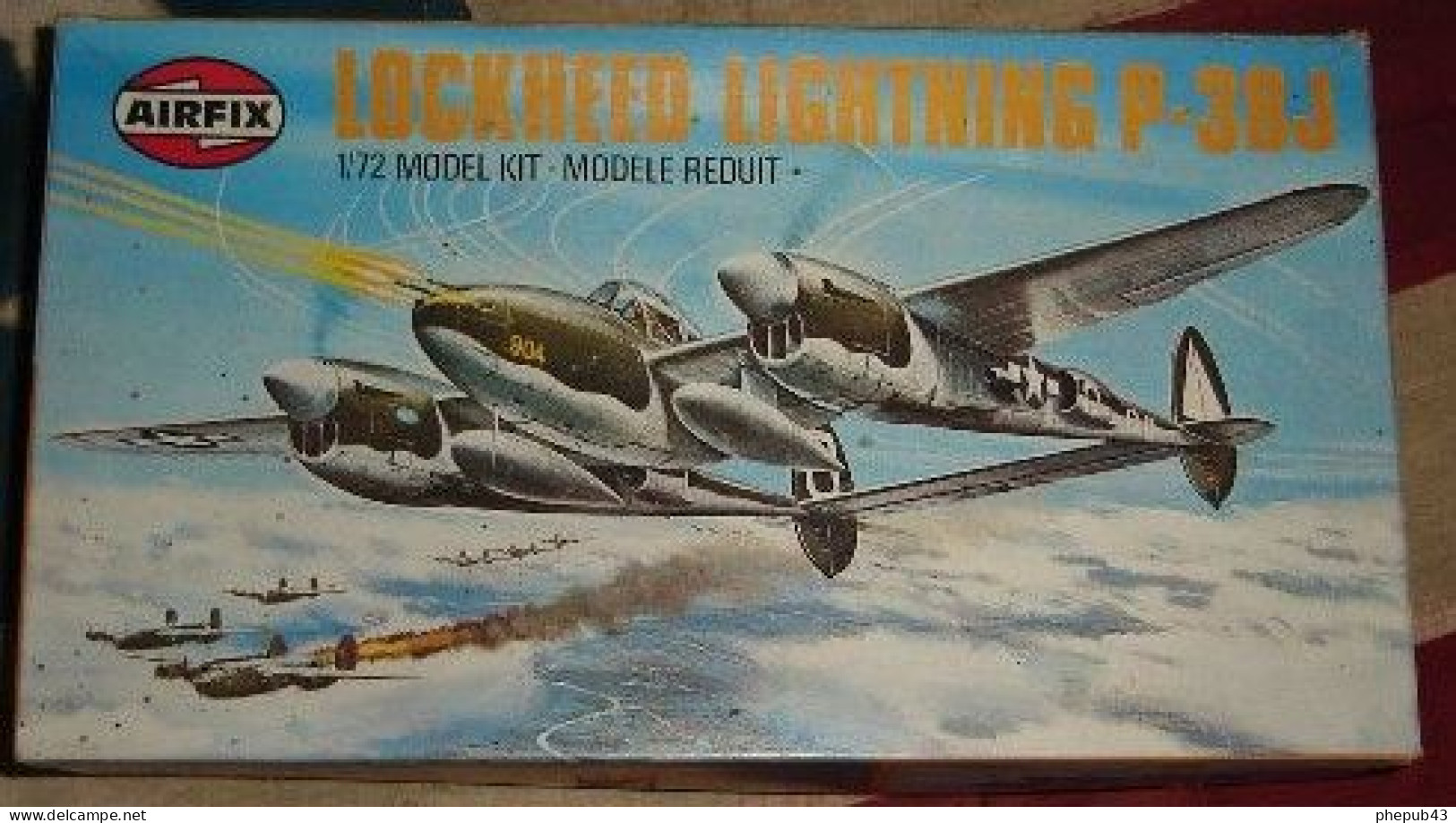 Lockheed Lightning P-38J - 1943 - US Air Force - Model Kit - Airfix (1:72) 02004-8 - Vliegtuigen
