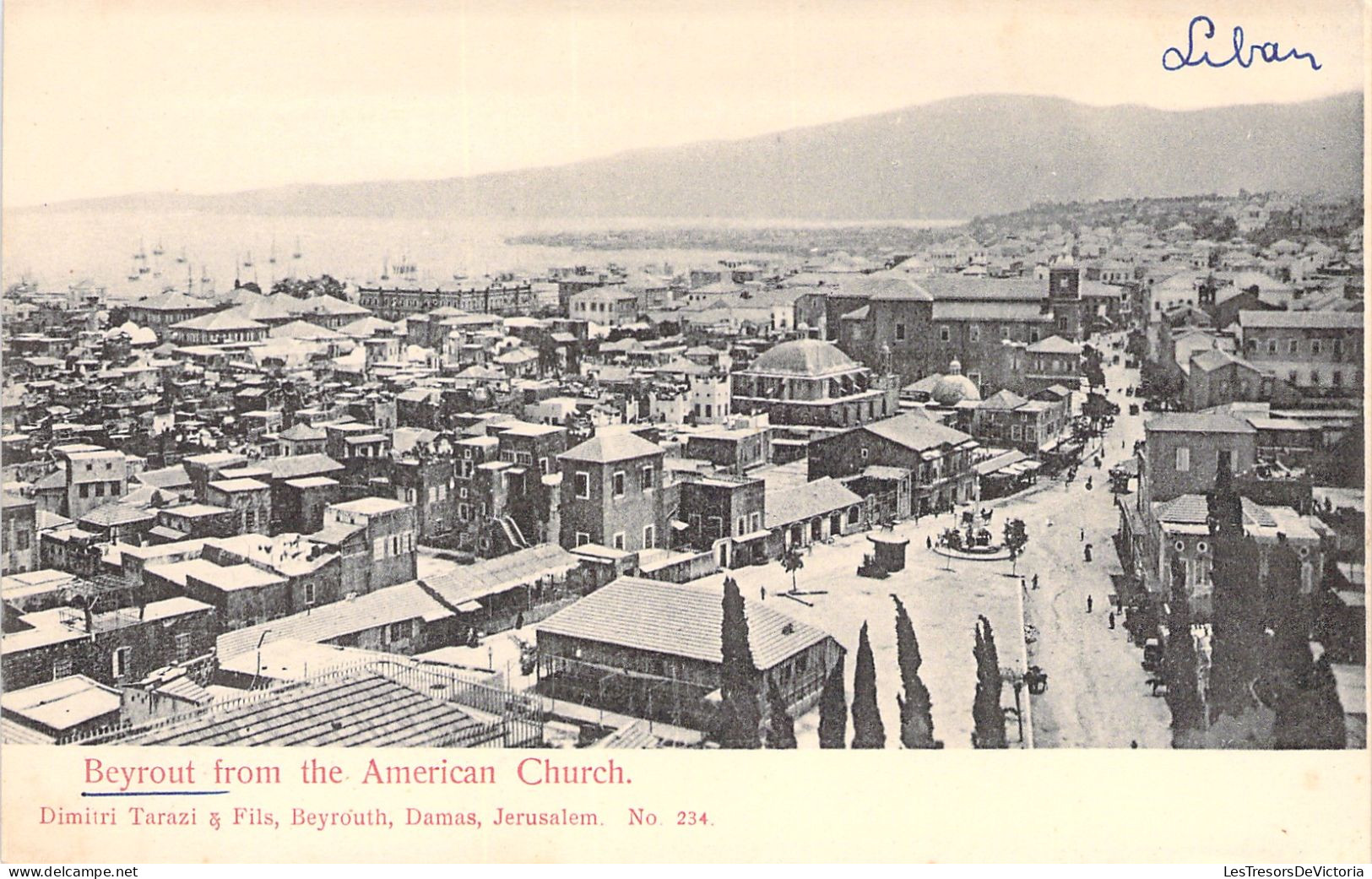 LIBAN - Beyrout - Beyrouth From The American Church - Carte Postale Ancienne - Líbano