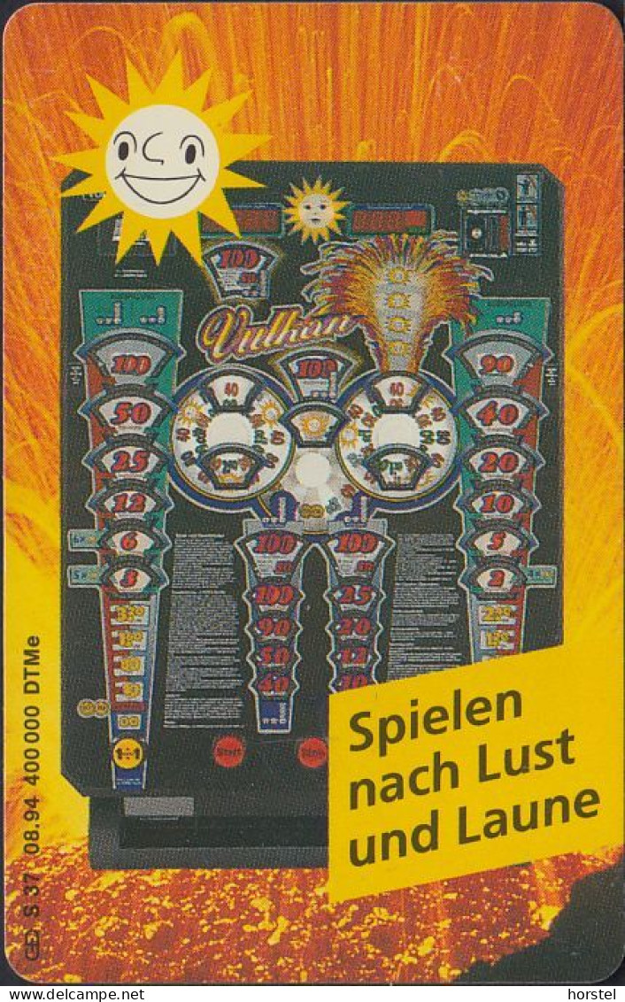 GERMANY S37/94 Merkur - Spielautomat Vulkan - Sonne - S-Series: Schalterserie Mit Fremdfirmenreklame