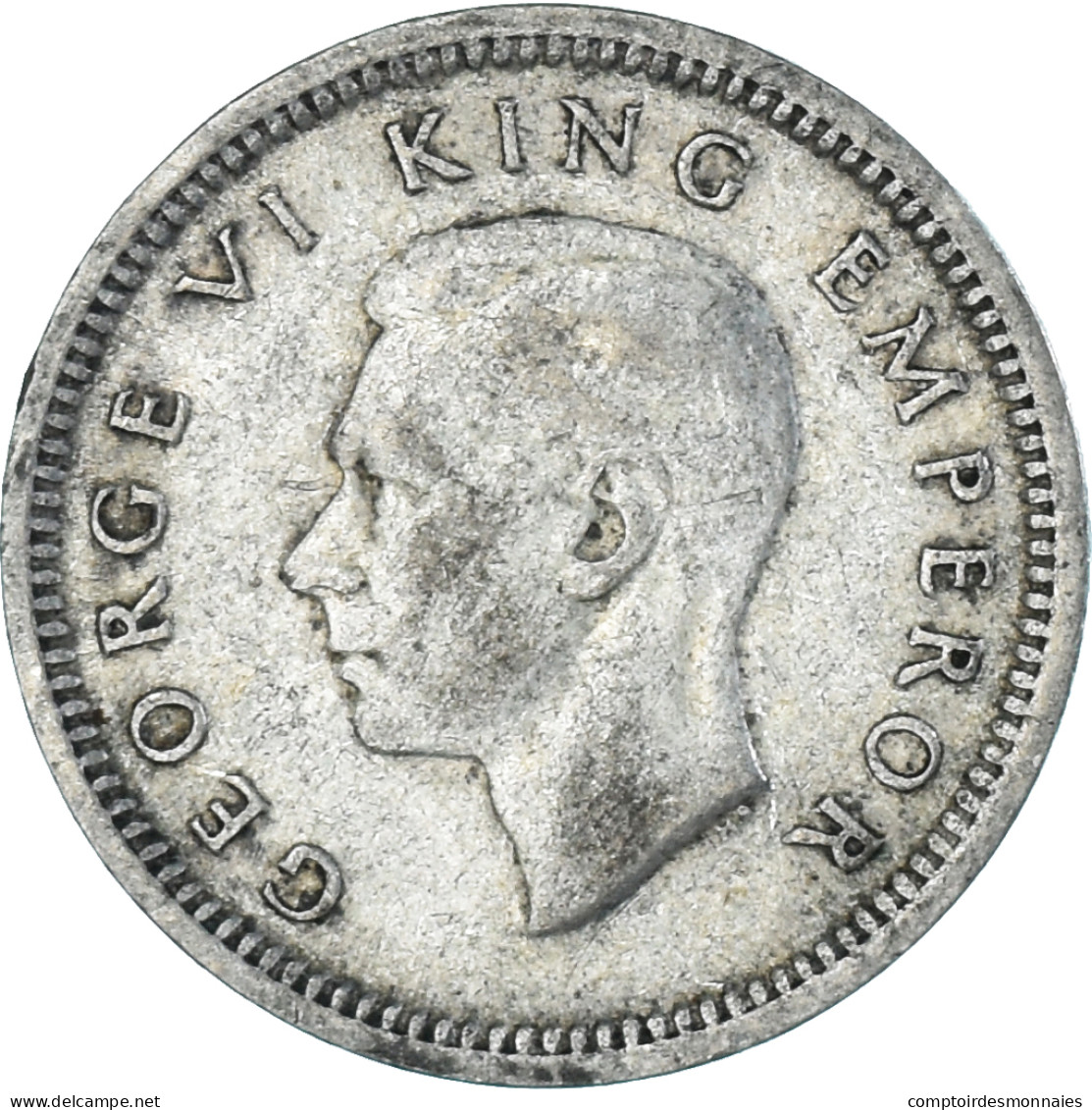 Monnaie, Nouvelle-Zélande, George VI, 3 Pence, 1943, British Royal Mint, TB+ - Nouvelle-Zélande