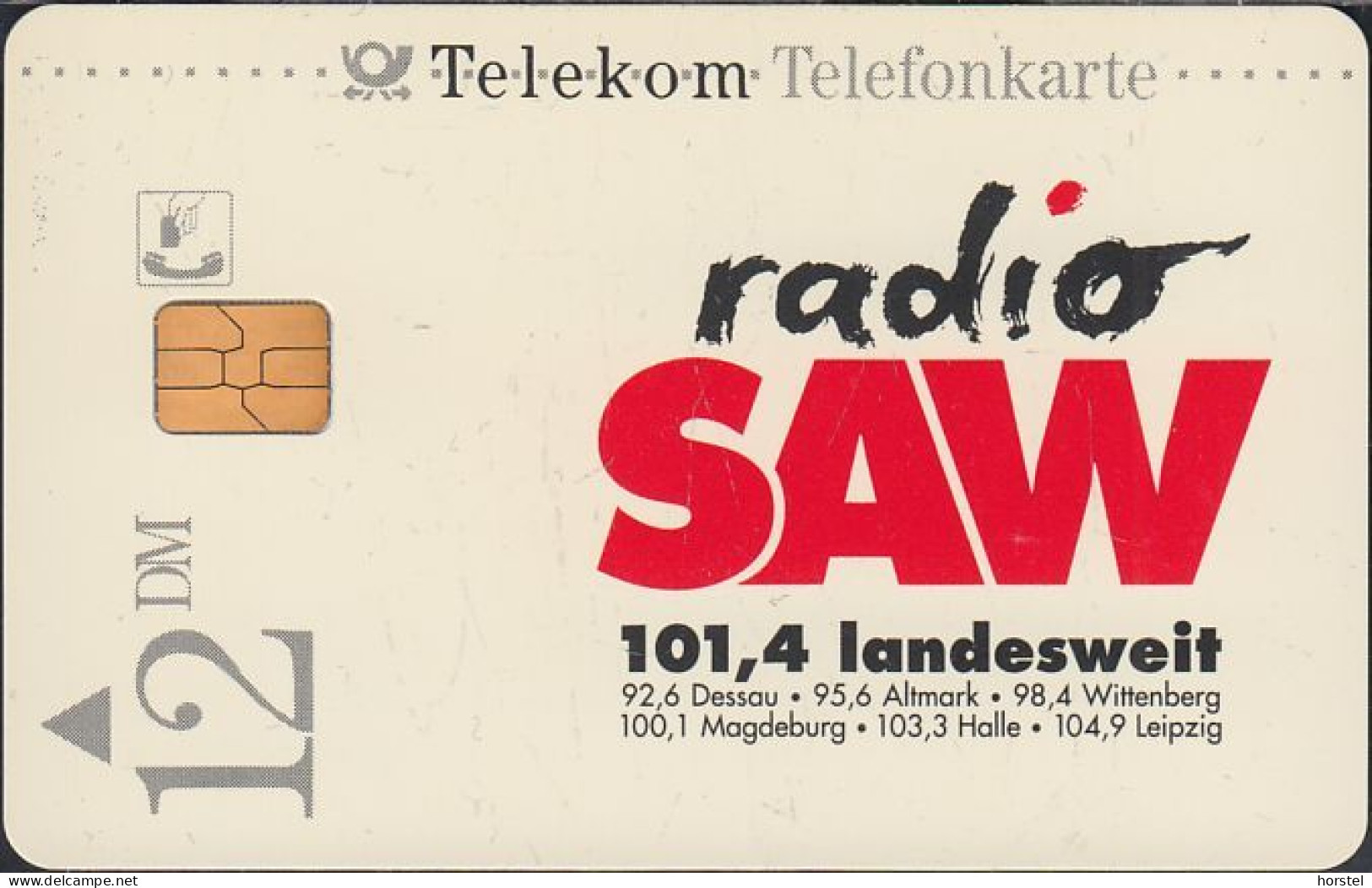 GERMANY S40/94 Radio SAW 101,4 Landesweit - Karte - S-Series: Schalterserie Mit Fremdfirmenreklame