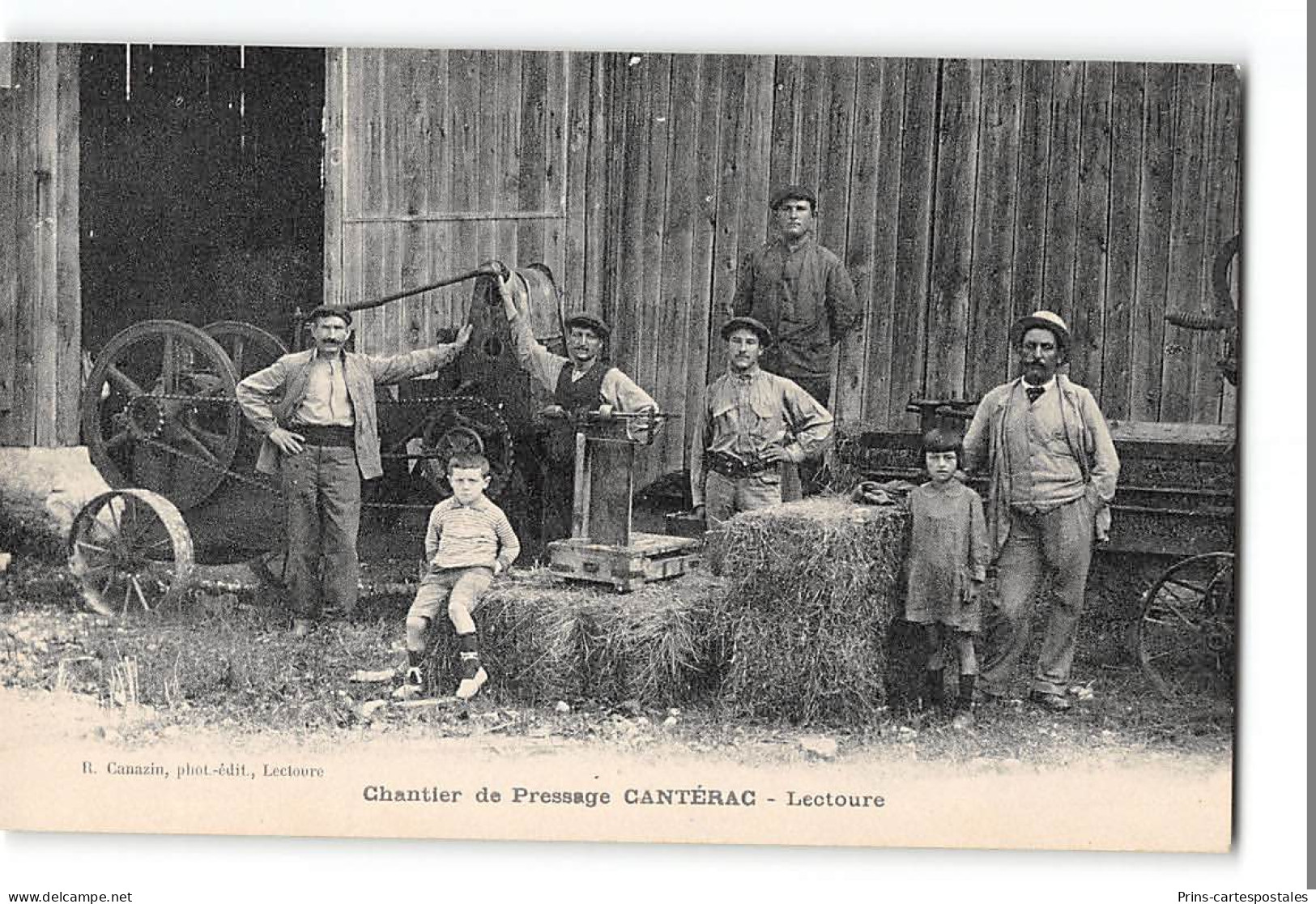 CPA 32 Chantier De Pressage Canterac Lectoure - Lectoure