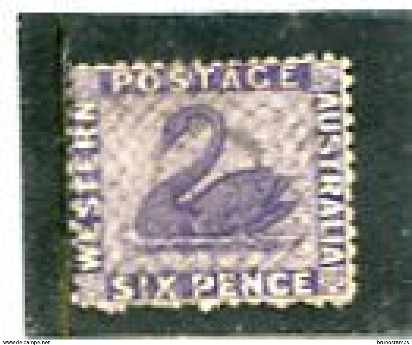 AUSTRALIA/WESTERN AUSTRALIA - 1865  6d  SWAN  PERF 12 1/2   FINE  USED  SG 57 - Usados