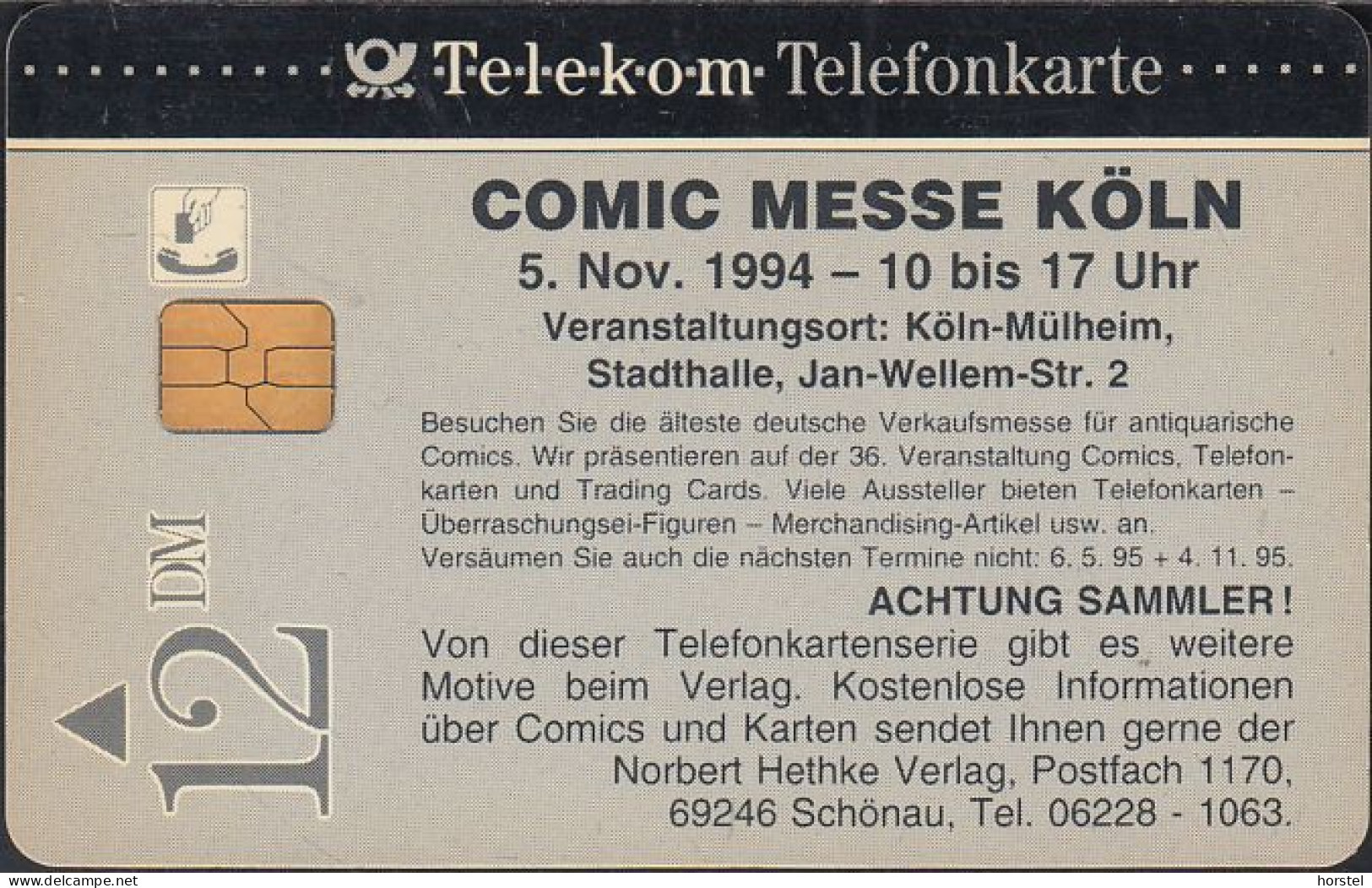 GERMANY S41/94 - Comic Messe Köln 1994 - Hethke Nr.30 - Ralf Der Scout - Schüsse Im Saloon - S-Series: Schalterserie Mit Fremdfirmenreklame