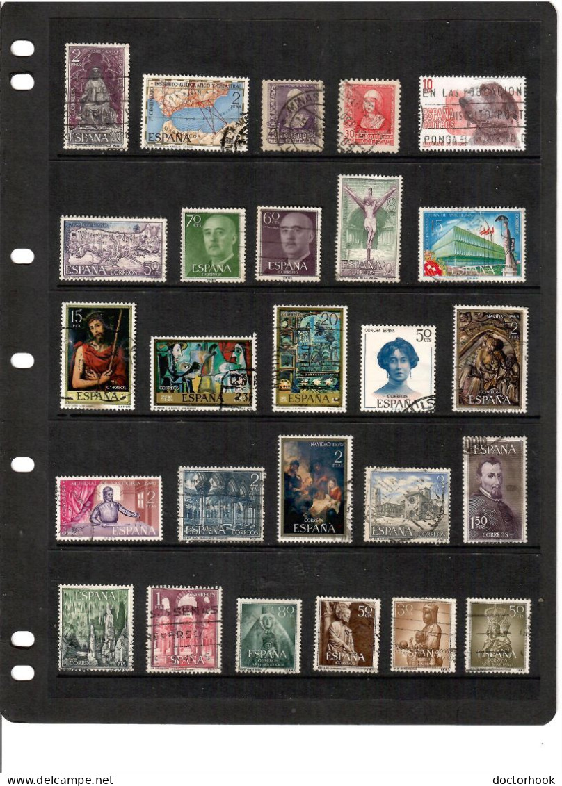 SPAIN---Collection Of USED DL-1304 - Collections (sans Albums)